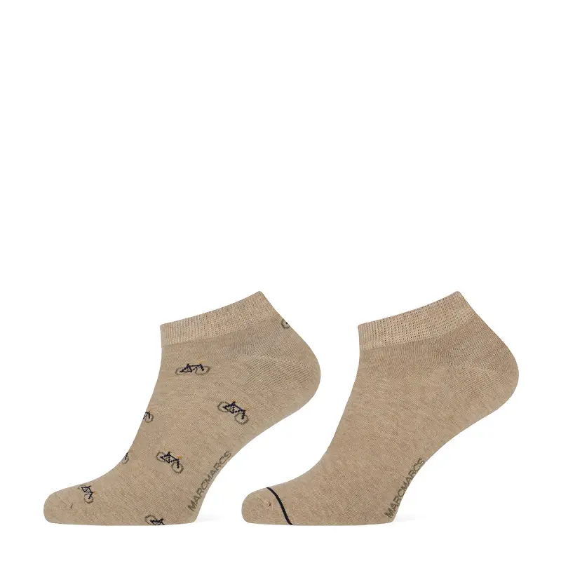 MarcMarcs - Heren Sneakers - Jim / Beige - Marine 2 Pack