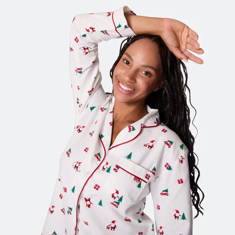 Maretak Flanellen Kerstpyjama Dames