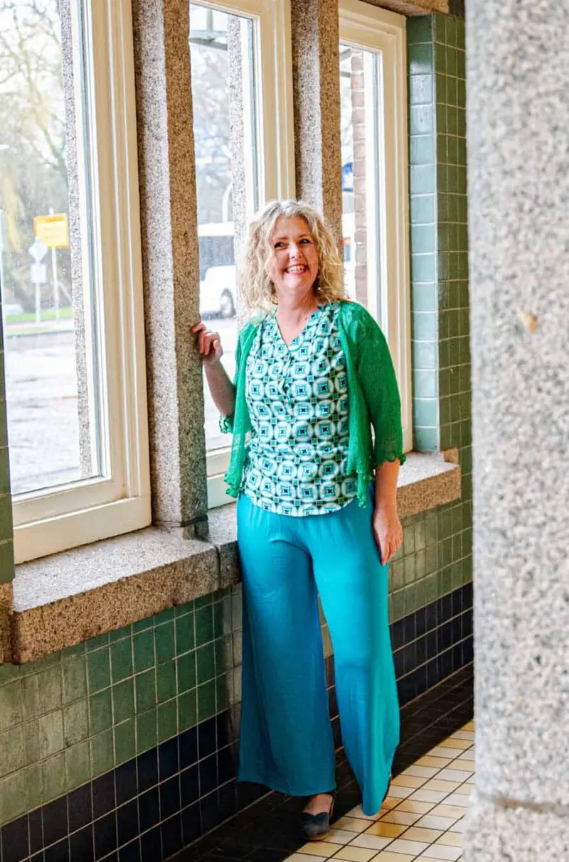 Marissa blouse katoen- gemaakt door Tantilly- retro libi