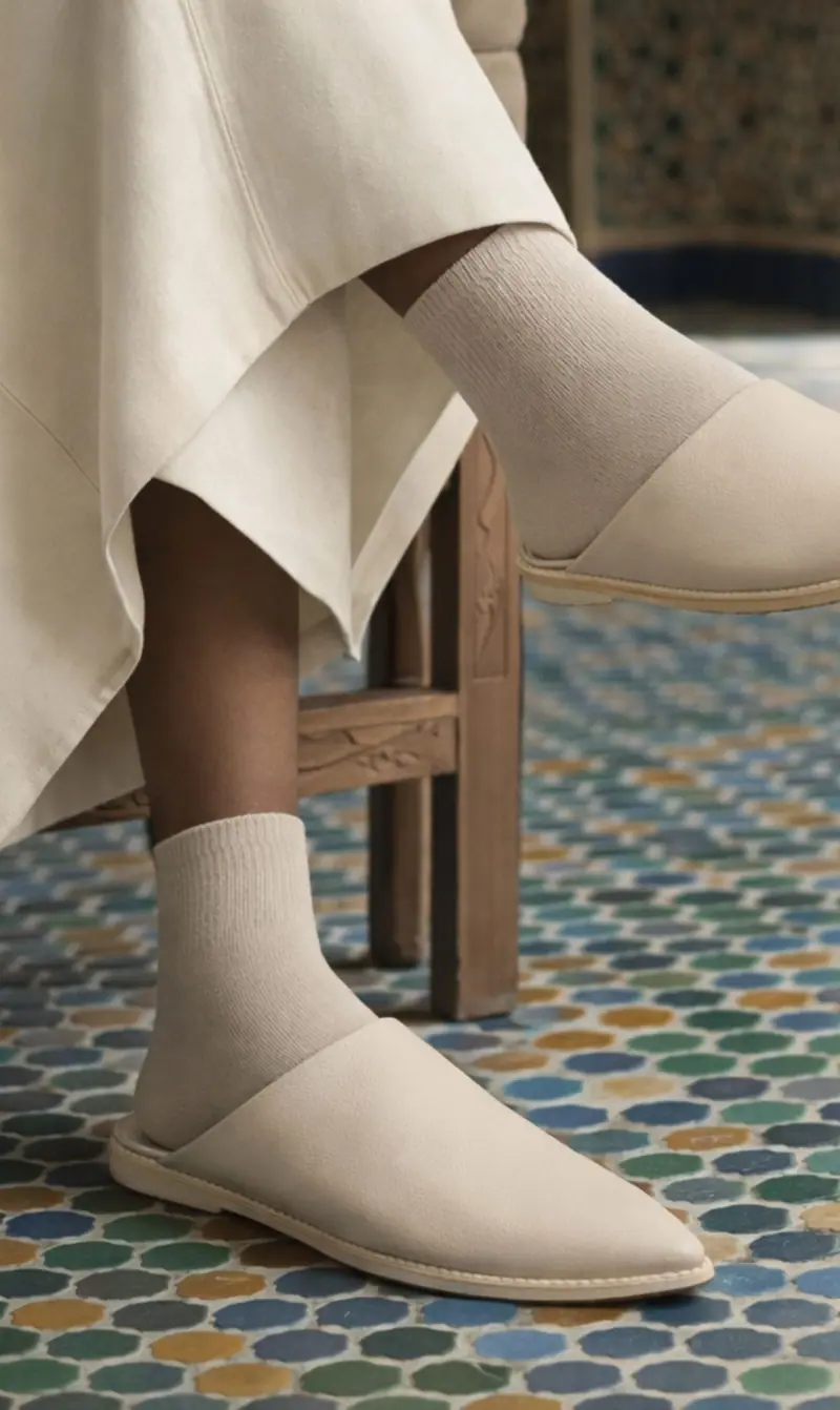 Marokkaanse Babouche heren - Beige