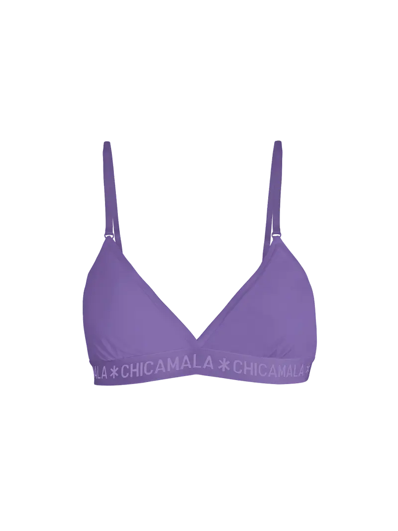 Meisjes 1-pack Triangle Top Effen