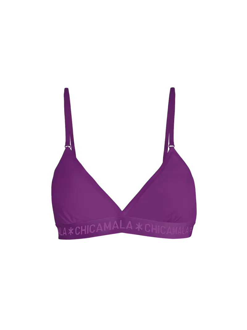Meisjes 1-pack Triangle Top Effen