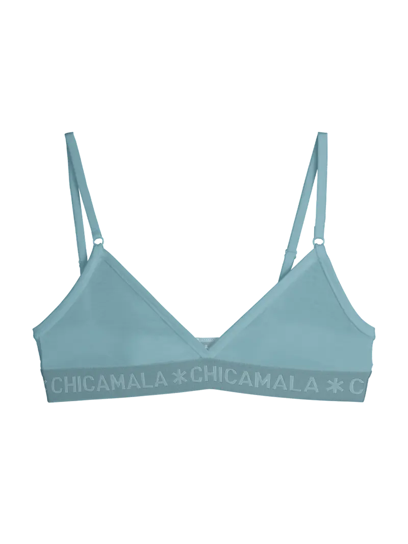 Meisjes 1-pack Triangle Top Effen Mermaid