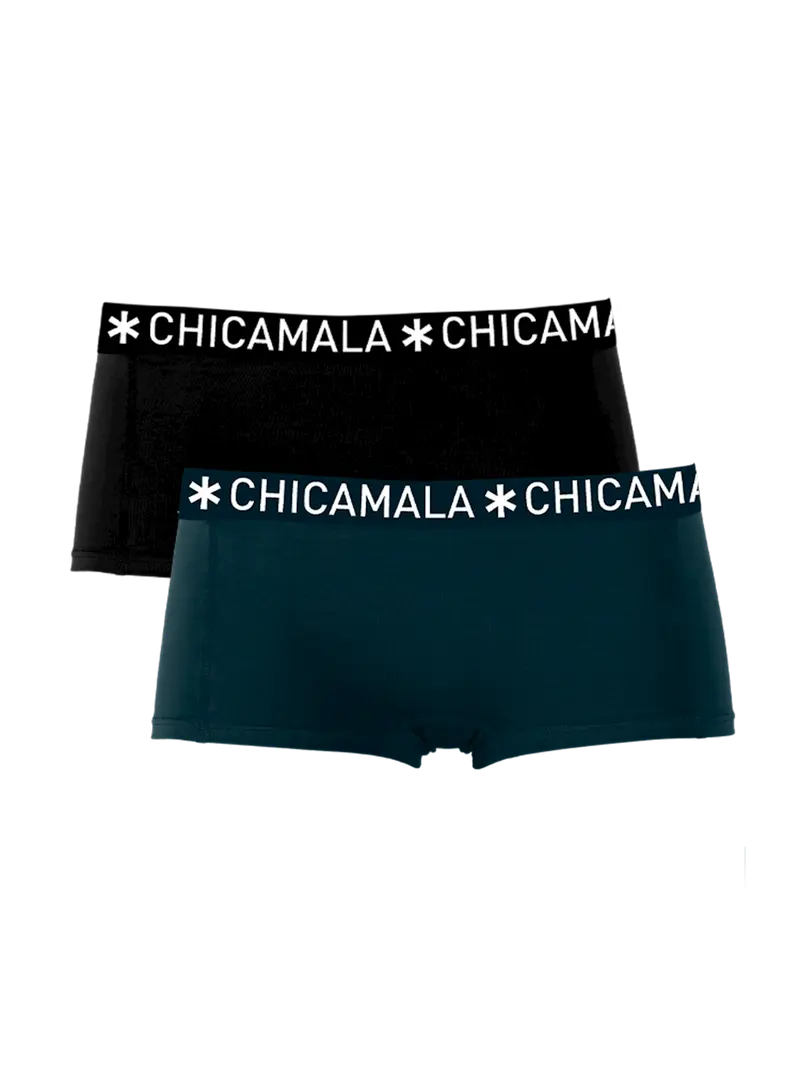 Meisjes 2-pack Boxershorts Effen