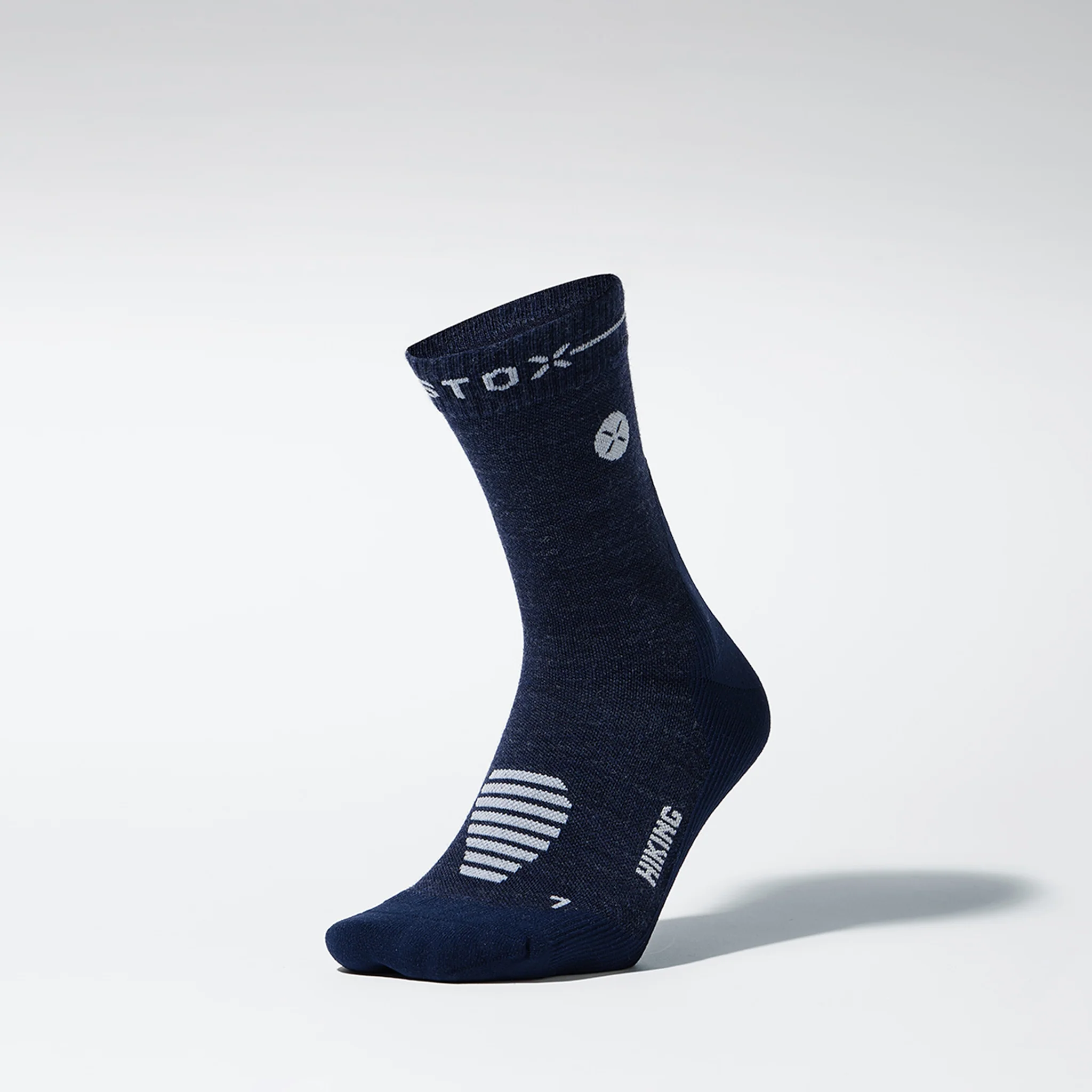Merino Hiking Ankle Socks Women | Blue / Light Grey