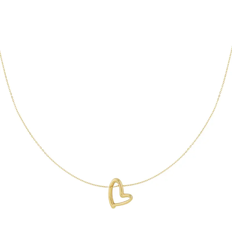 Mini Heart Ketting Goudkleurig