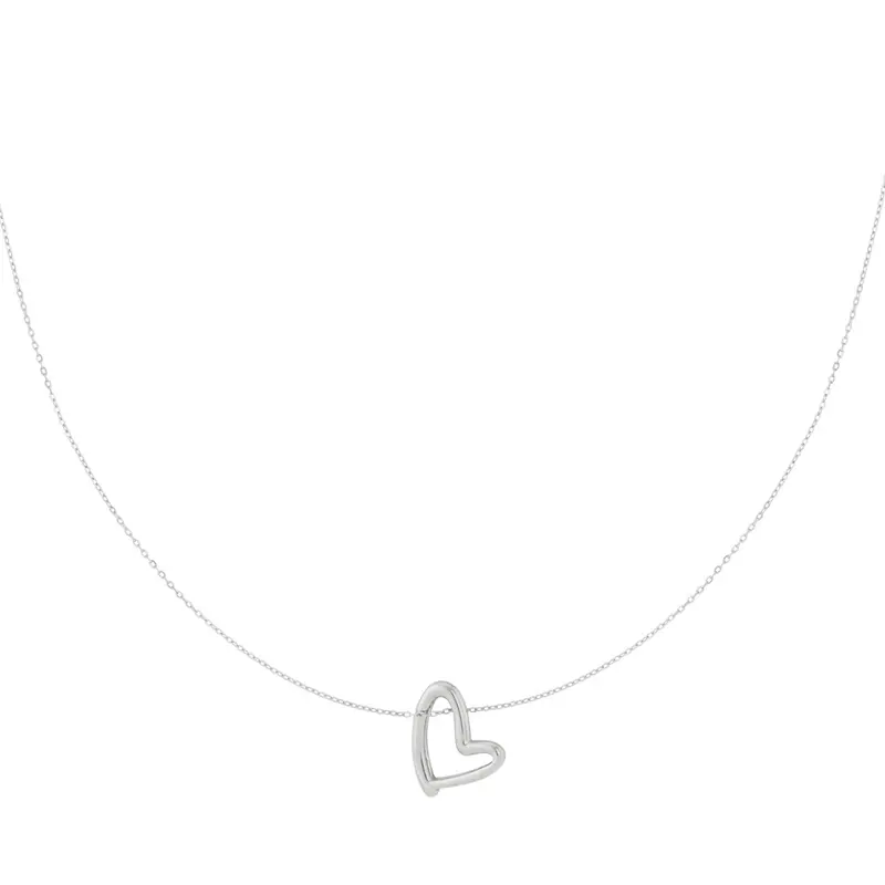 Mini Heart Ketting Zilverkleurig