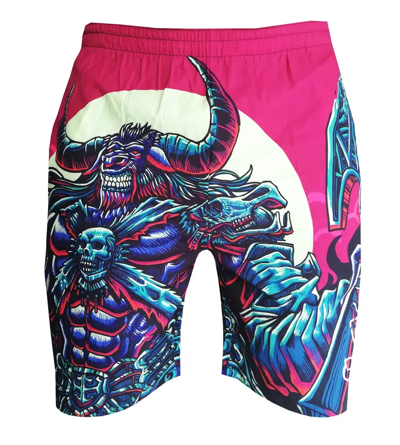 Minotaur Swim Short - Ruby/Blue