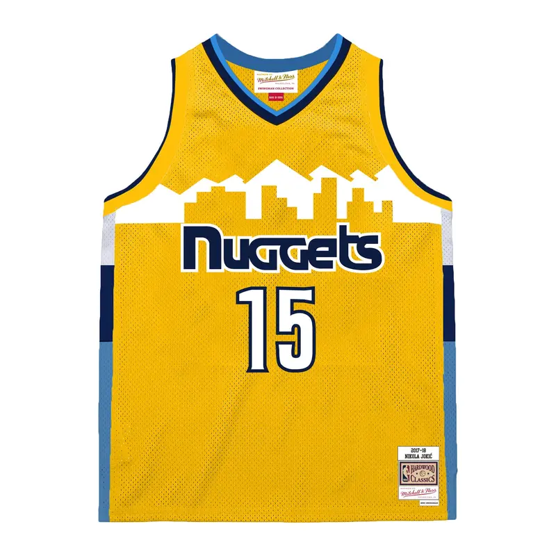 Mitchell & Ness - NBA Swingman Jersey - Denver Nuggets - Nikola Jokic - 2017-2018 - Yellow