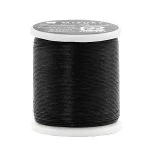 Miyuki beading draad Zwart XL