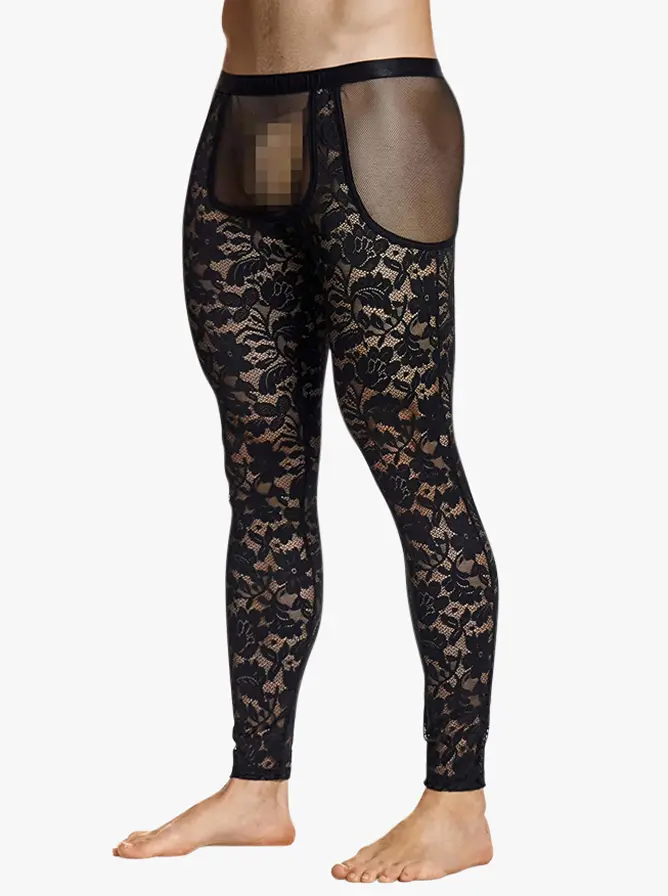 Modus Vivendi Floral Lace Legging Black