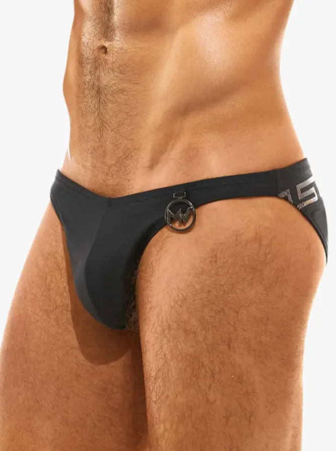 Modus Vivendi Glam Meander Swim Low Cut Brief Black