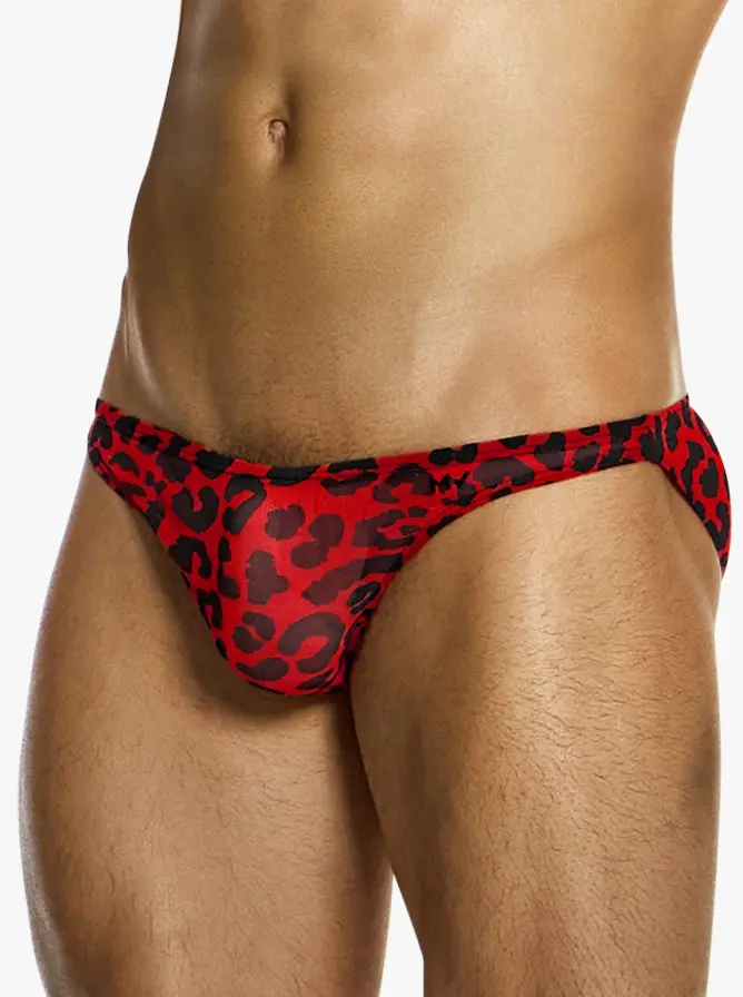 Modus Vivendi Leopard Low Cut Brief Red