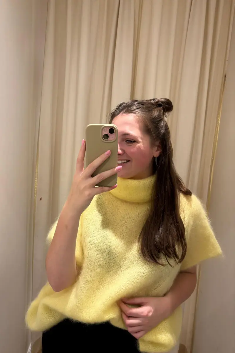 Mohair Col Gebreide Cape Trui | Sweet Like You