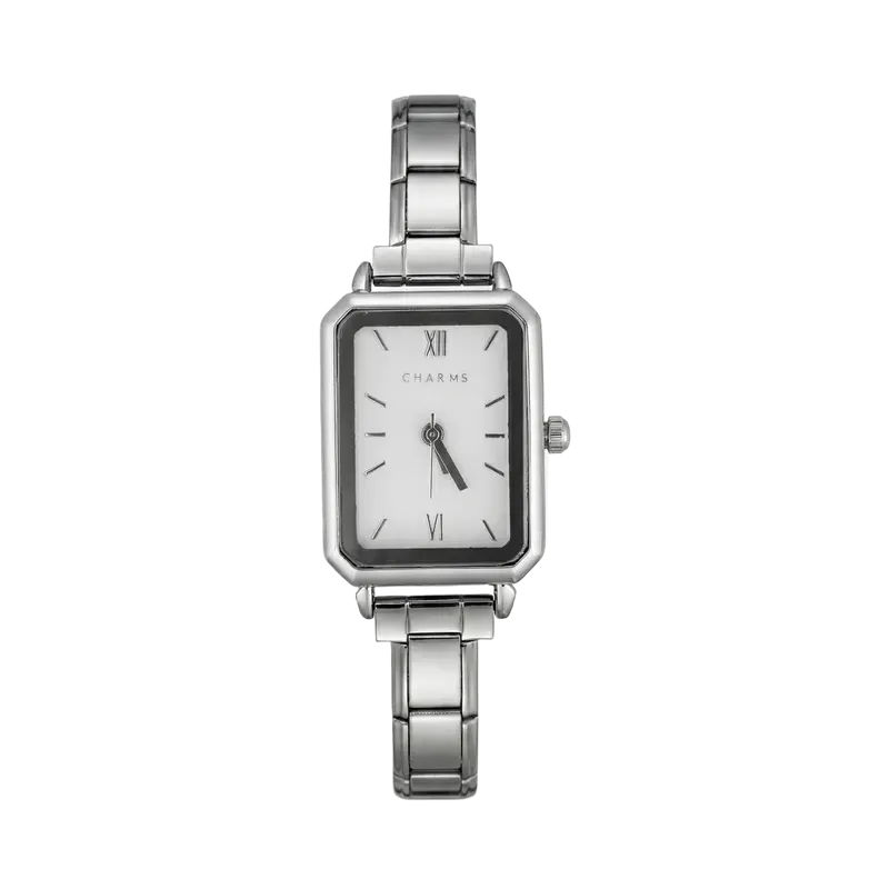 Montre Como argent – édition cadran blanc