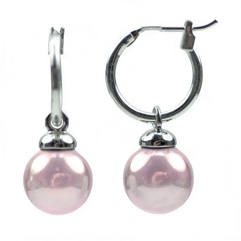 Mother of pearl parel oorbellen Little Hope Old Pink