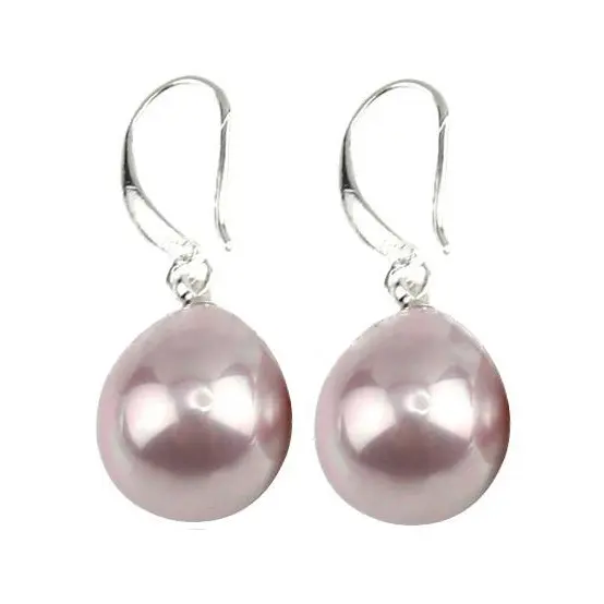 Mother of pearl parel oorbellen Royal Pink