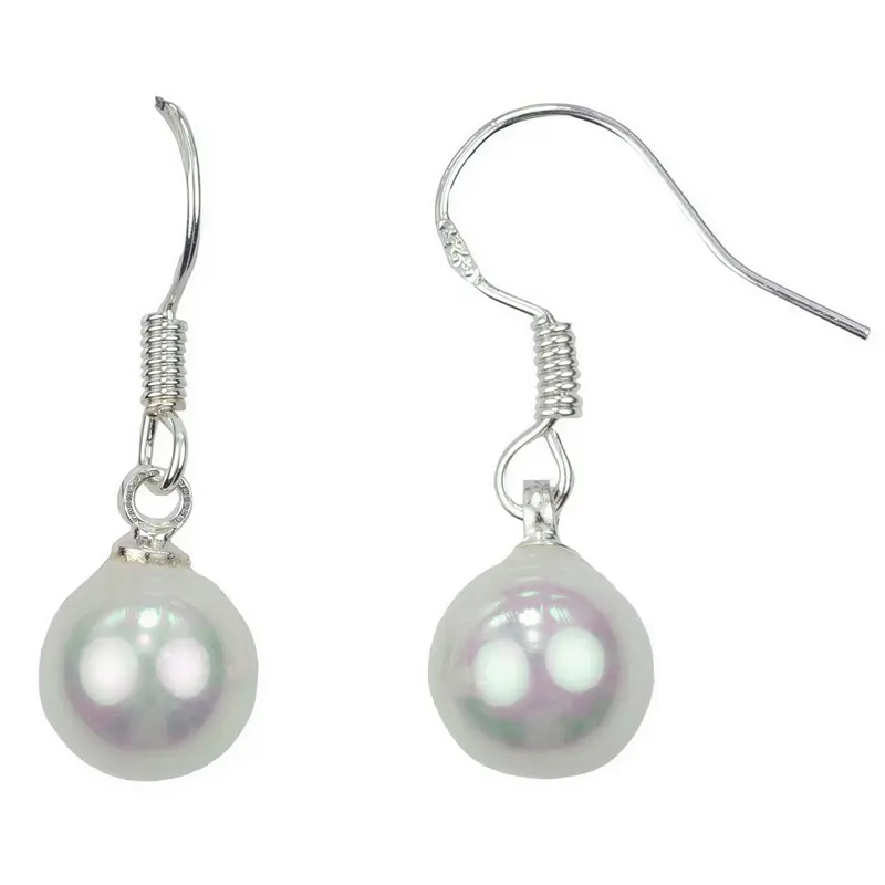 Mother of pearl parel oorbellen Shiny White