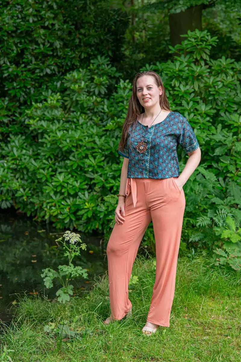 Moura blouse- zijdemix- mandala