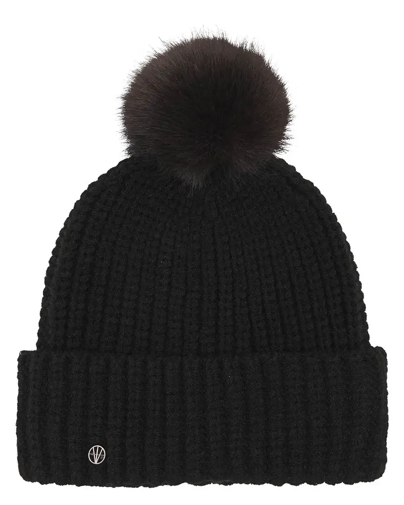 Muts met pompon Loevenich 676044 - zwart