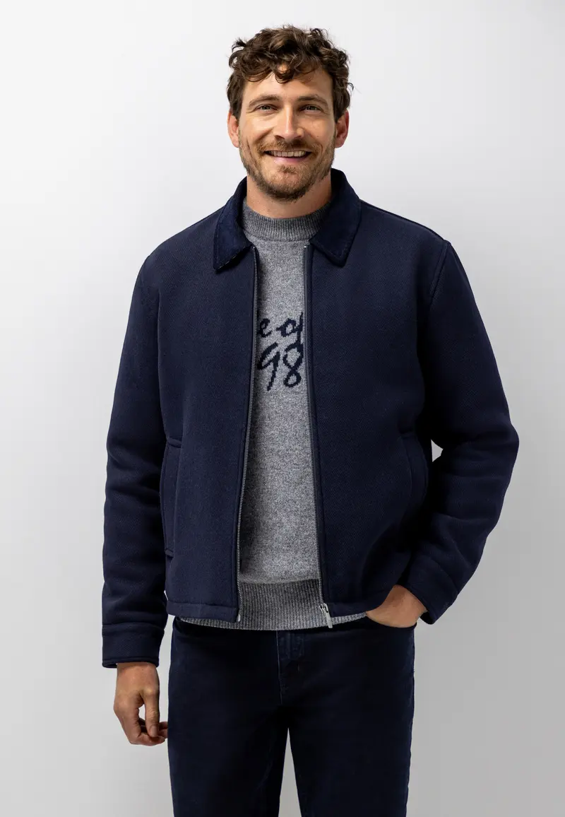 Navy short outdoor jacket State of Art - 26838/5900