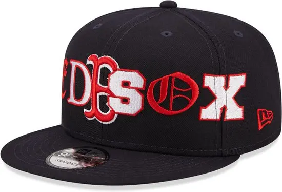 New Era Boston Red Sox Typo Patch Navy 9FIFTY Snapback Cap
