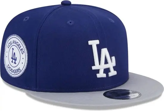 New Era LA Dodgers Contrast Side Patch Blue 9FIFTY Snapback Cap