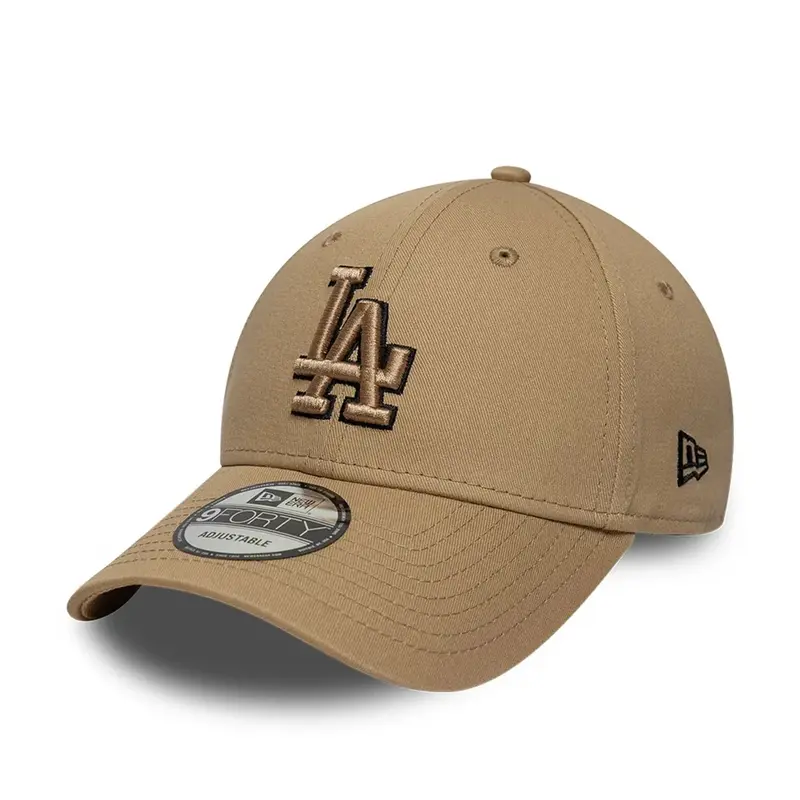 New Era LA Dodgers MLB Team Outline Light Beige 9FORTY Cap