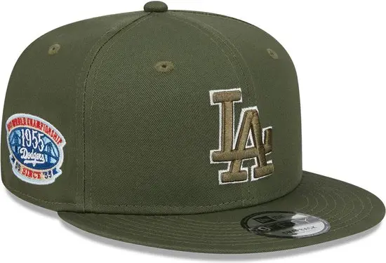 New Era LA Dodgers Side Patch Green 9FIFTY Snapback Cap