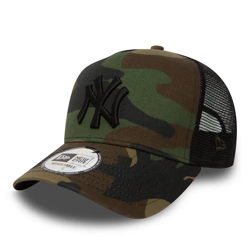 New Era New York Yankees Clean Camo A-Frame Trucker Cap