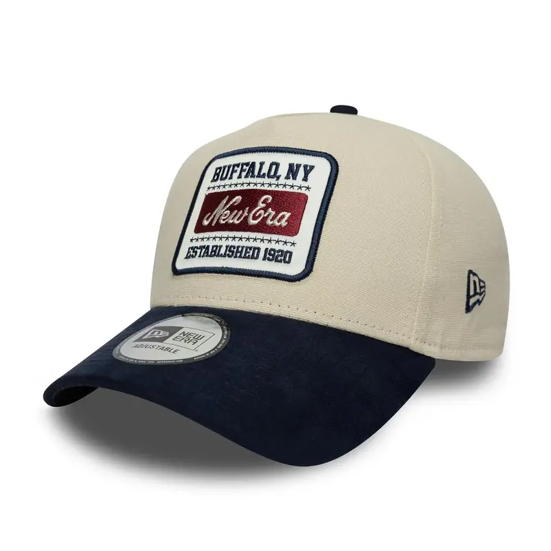 New Era Patch Suede Cream 9FORTY E-Frame Cap
