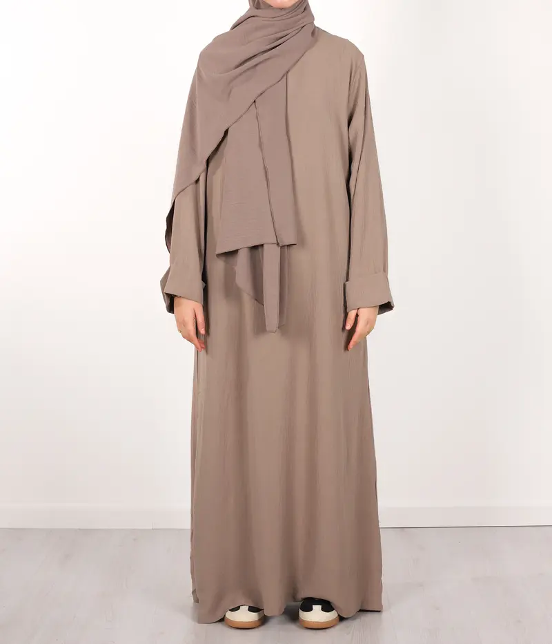 Noora Kimono Abaya Mink