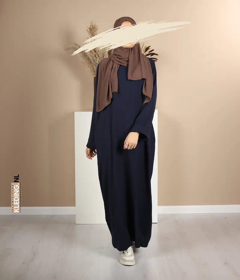 Noora Kimono Abaya - Navy