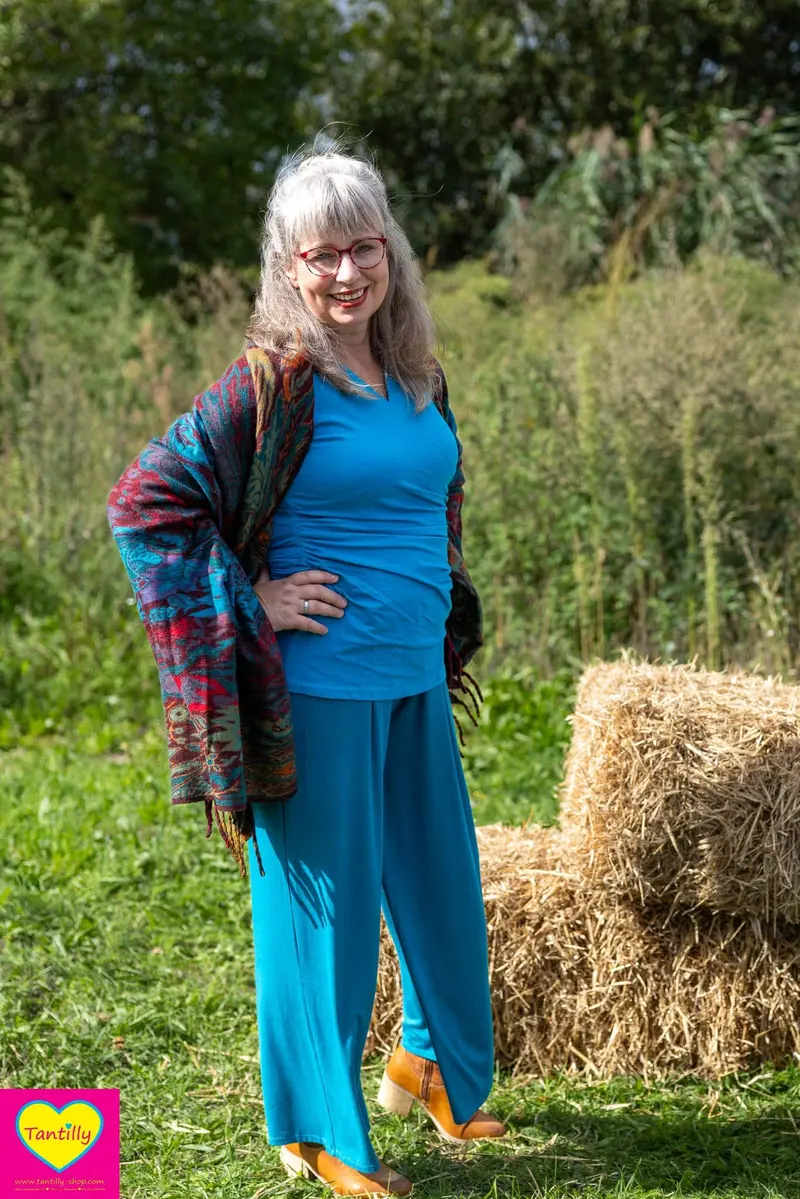 Nova pants – Tantilly’s nieuwe all-year pants - licht petrol