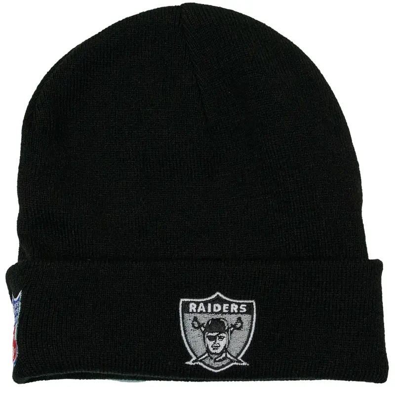 Oakland Raiders NFL Embroidered Logo Beanie Mitchell & Ness