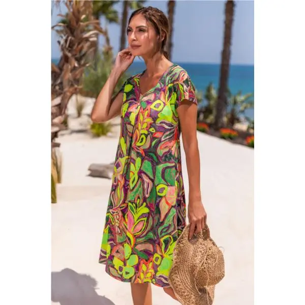 Ofelia Strandjurk met Mouw 2-Ofelia Multicolor