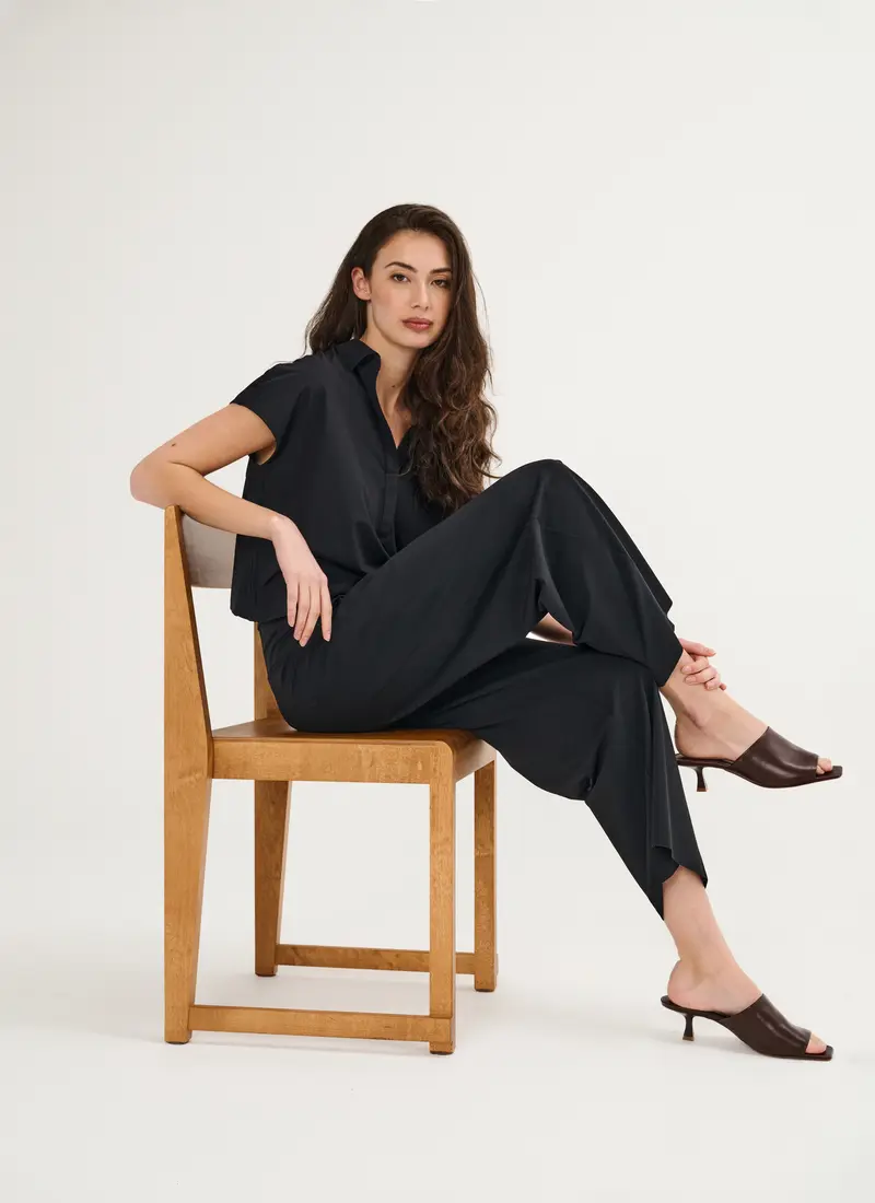 Pantalon | Recyled Comfort Travel | Kona Comfort | Deep Black