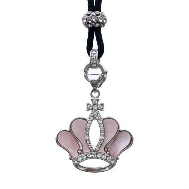 Parelmoeren ketting Crown Pink