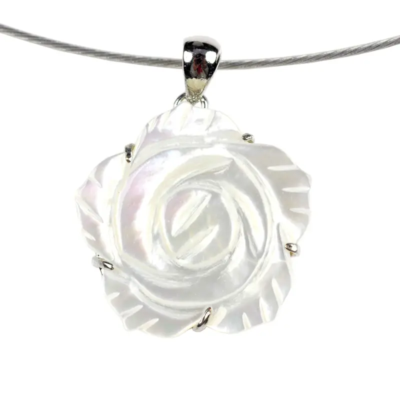 Parelmoeren ketting White Flower Shell