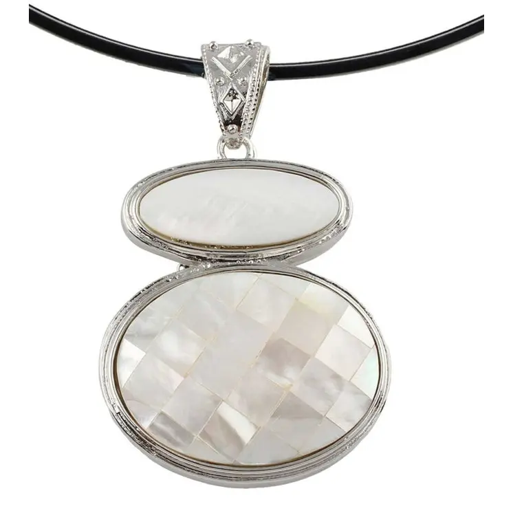 Parelmoeren ketting White & Mosaic Shell
