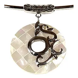 Parelmoeren ketting White Shell Mosaïc