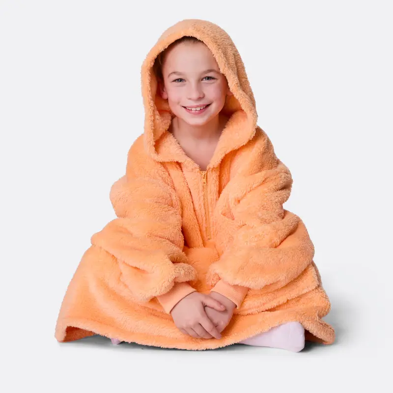 Perzik Teddy HappyHoodie voor Kinderen