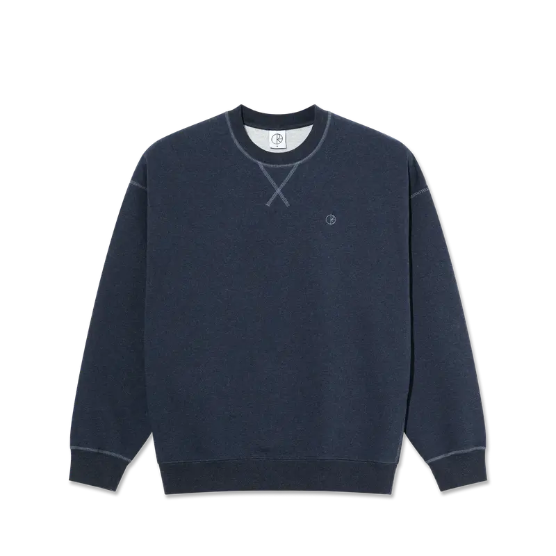 Polar Skate Co Frankie Crewneck Navy Melange