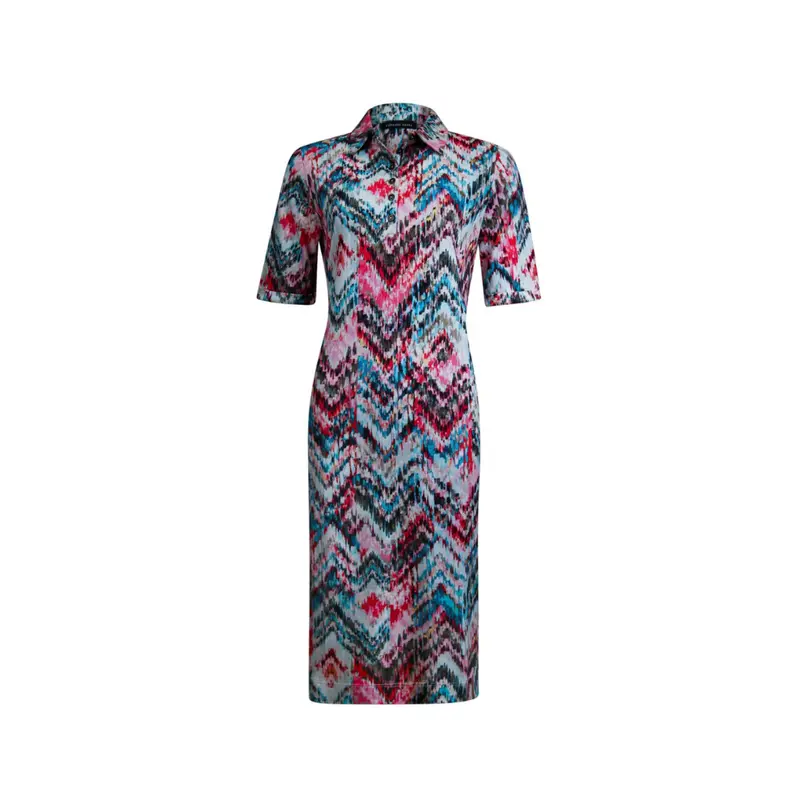 Polo collar dress