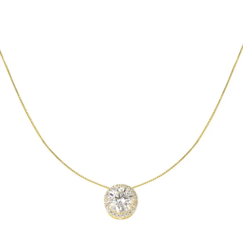 Precious Stone Ketting Goudkleurig - 925 silver