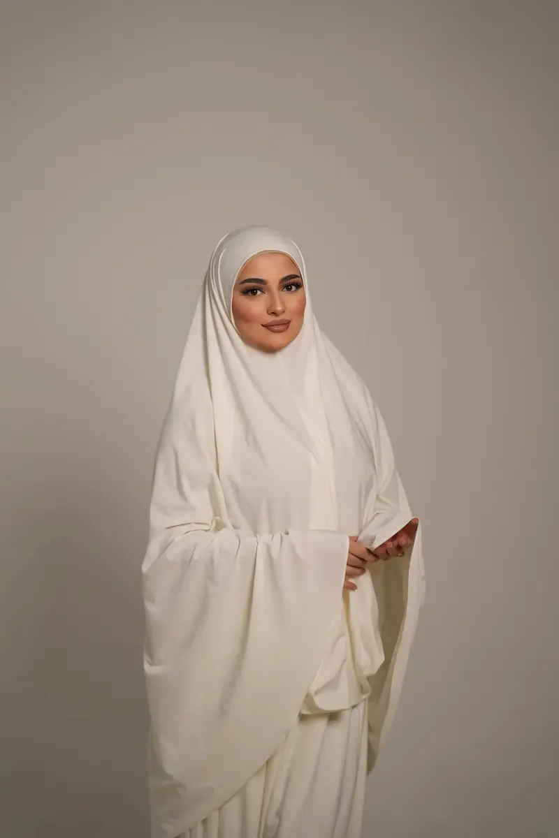 Premium Khimar Set - White