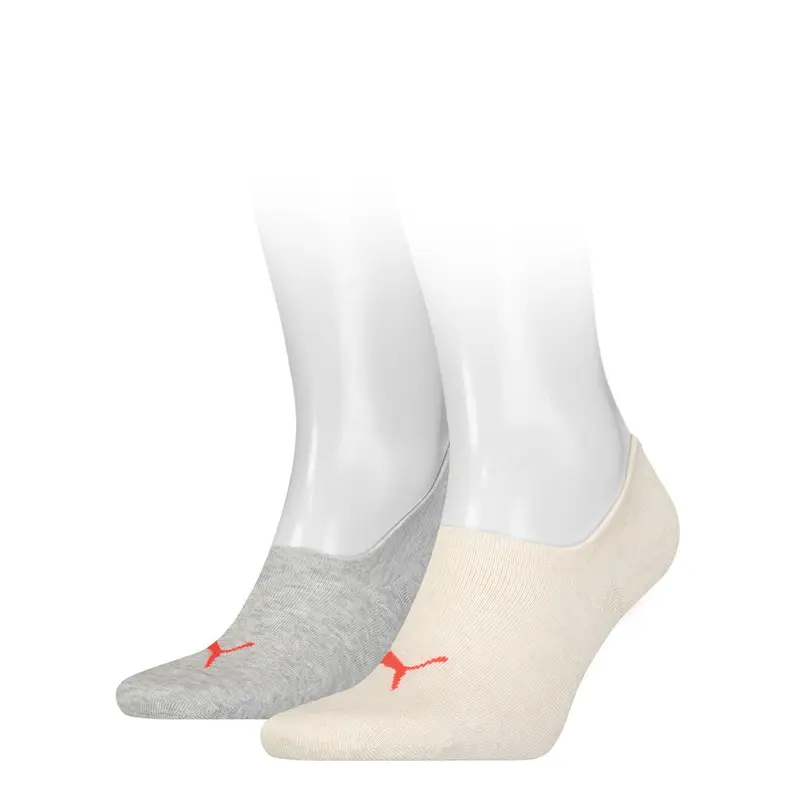 Puma - Footie - Antislip Hiel - Oatmeal Combo 2 Pack