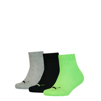 Puma - Kids - Quarter Sokken - Seasonal - Green Flash Combo 3 Pack