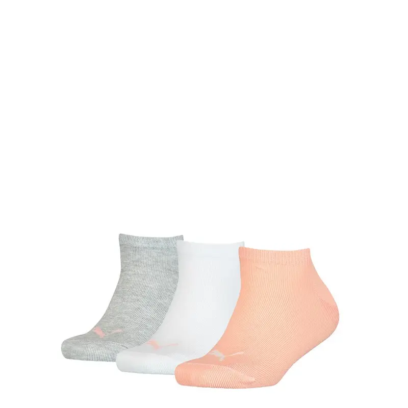 Puma - Kids - Sneakersokken - Effen Kleur/ Coral Combo