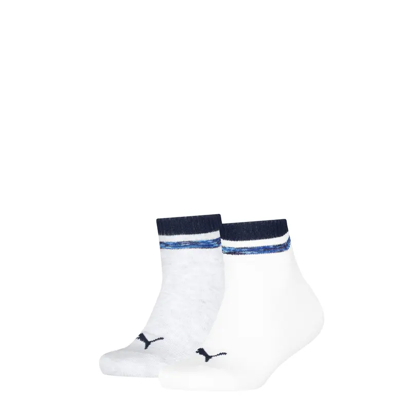 Puma - Kinderen - Heritage Stripe Quarter / White Grey Blue 2 Pack